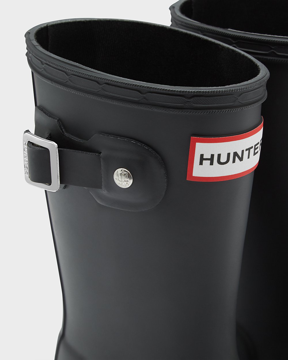 Bottes de Pluie Hunter Original Petits Enfant Noir VKHFQUI-14